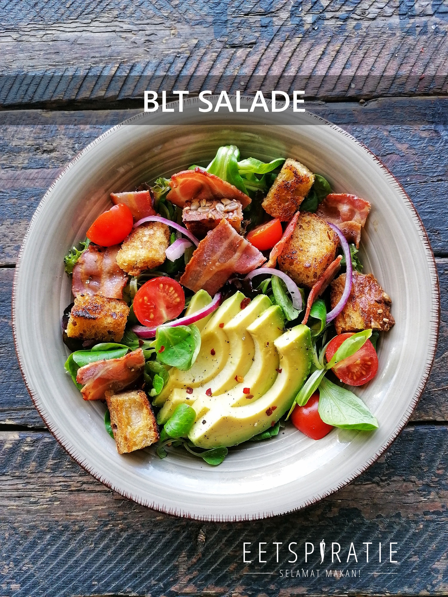BLT salade (bacon lettuce tomato)