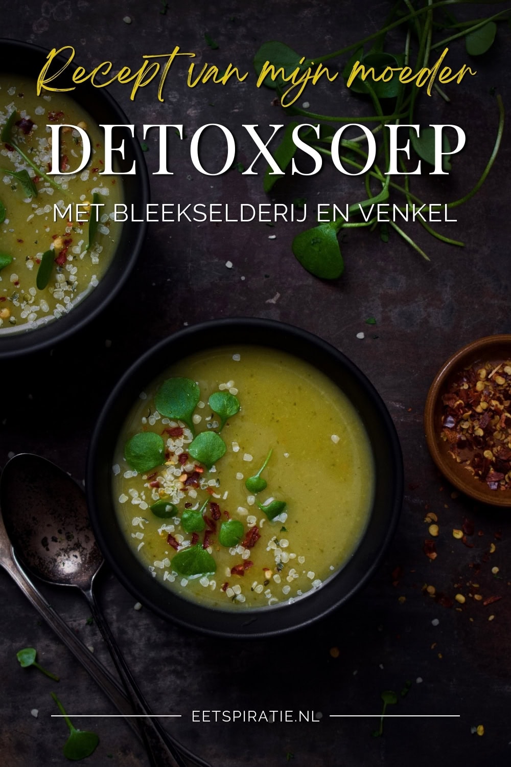 Detoxsoep recept van mijn moeder Pinterest