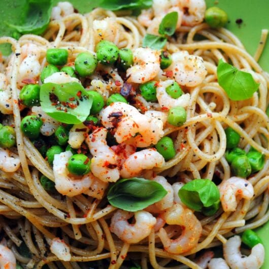 Pasta met garnalen