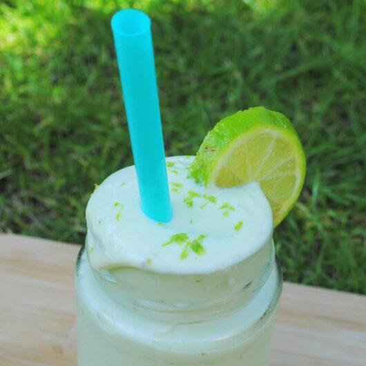 Limoenmilkshake receptenkaart