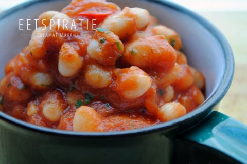 Witte bonen in tomatensaus
