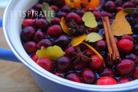 Kruidig cranberry drankje