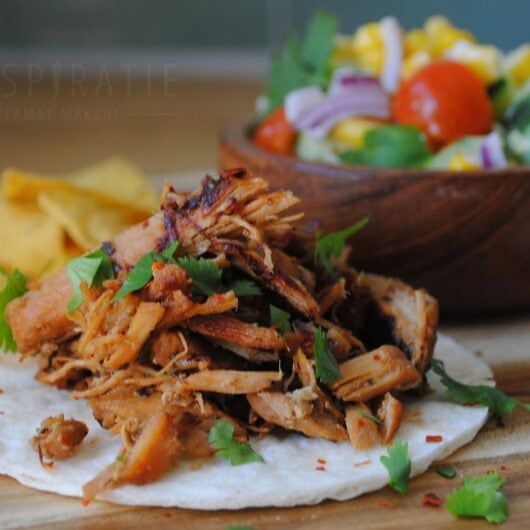 Carnitas, krokant varkensvlees uit de slowcooker