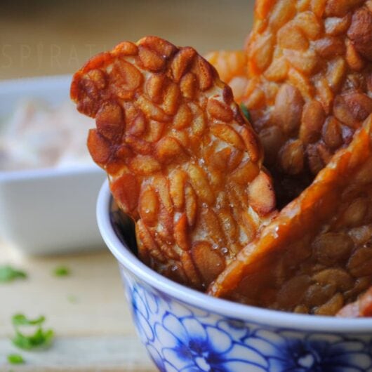 Tempeh chips met sambal mayonaise