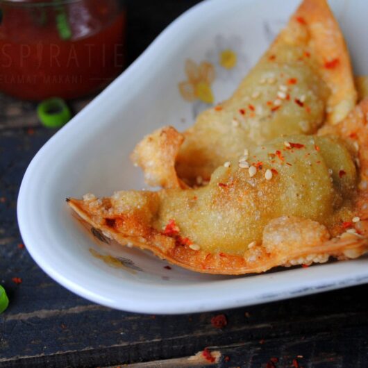 Pangsit goreng met gehakt