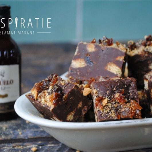 Fudge met rum en rozijnen
