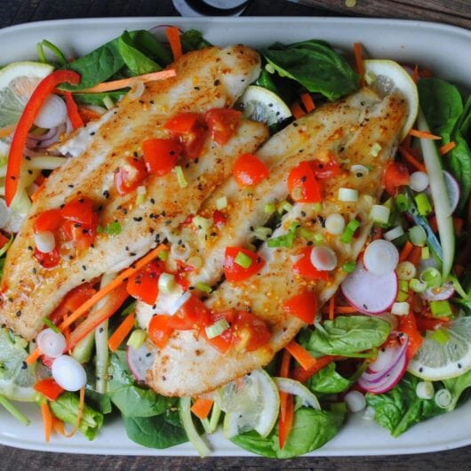 Salade met vis