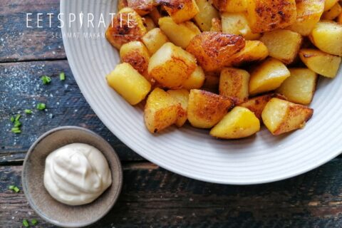 Opbak aardappeltjes uit de Crock-Pot Express