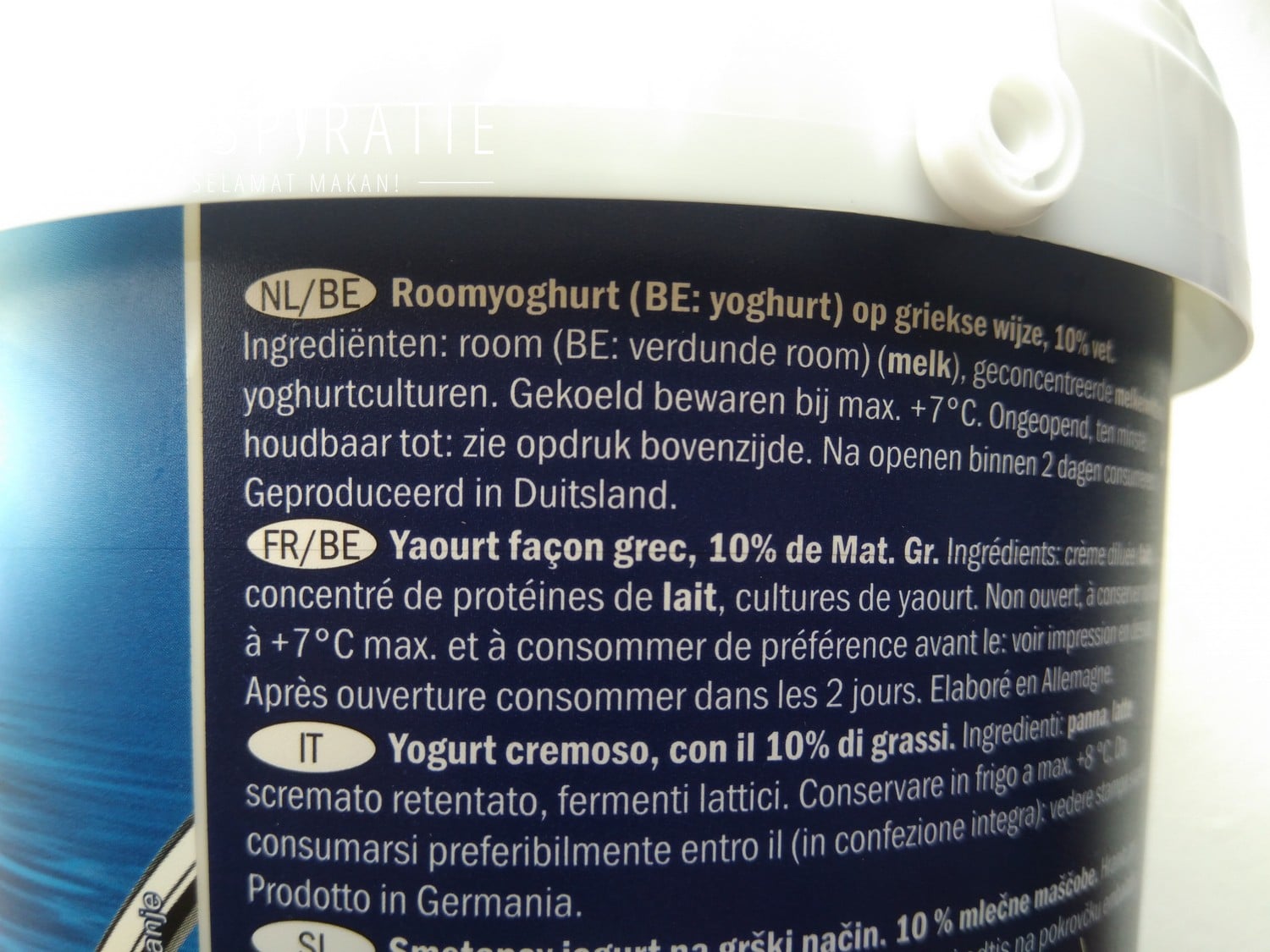Yoghurt met culturen