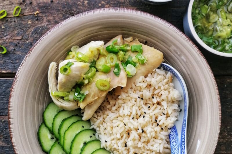 Hainanese chicken rice (simpele versie)