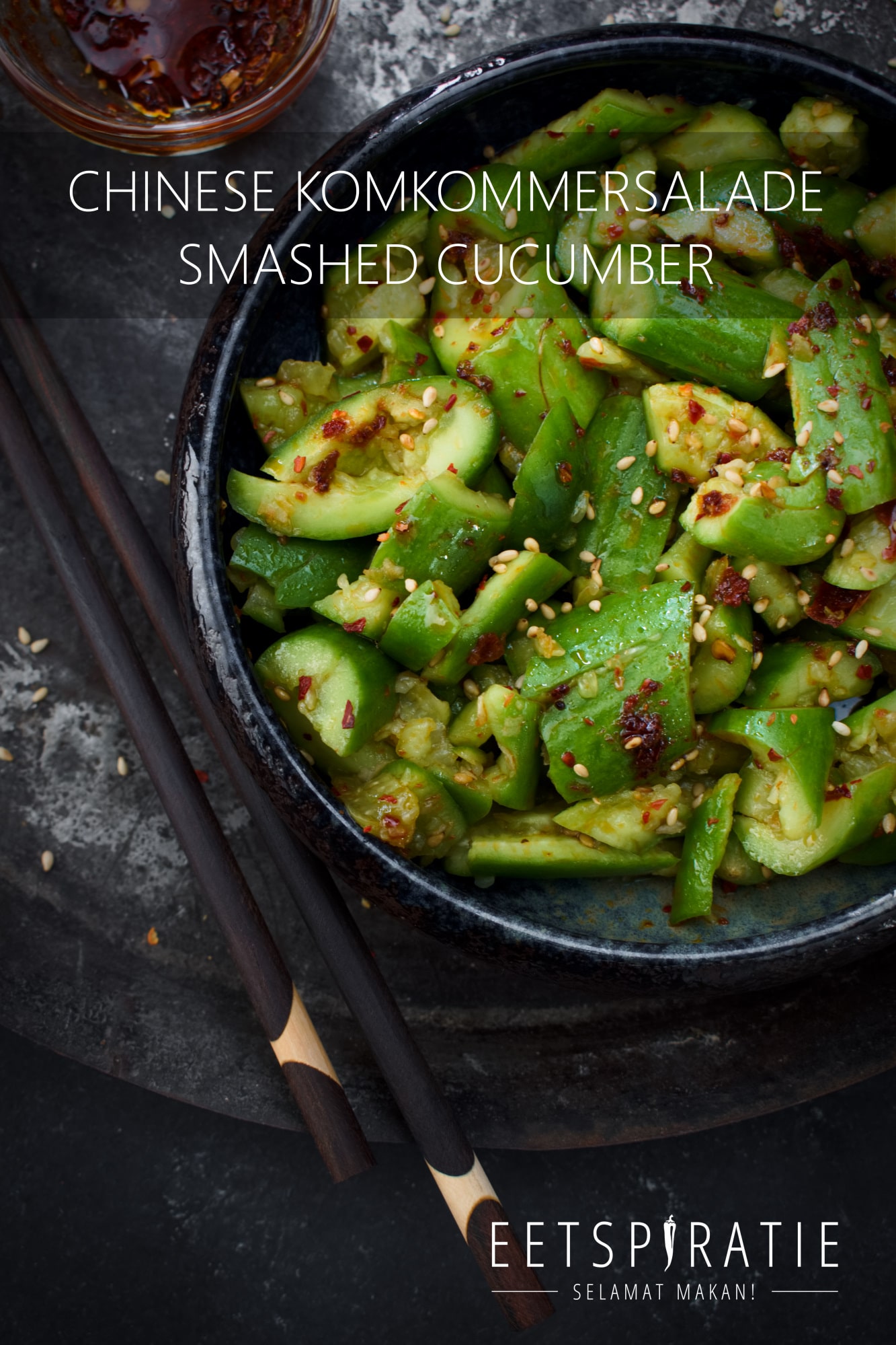 Chinese komkommersalade (smashed cucumber)