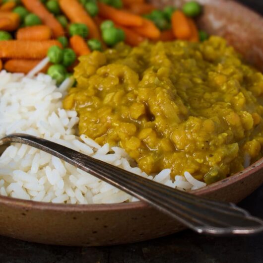 Budget recept linzencurry