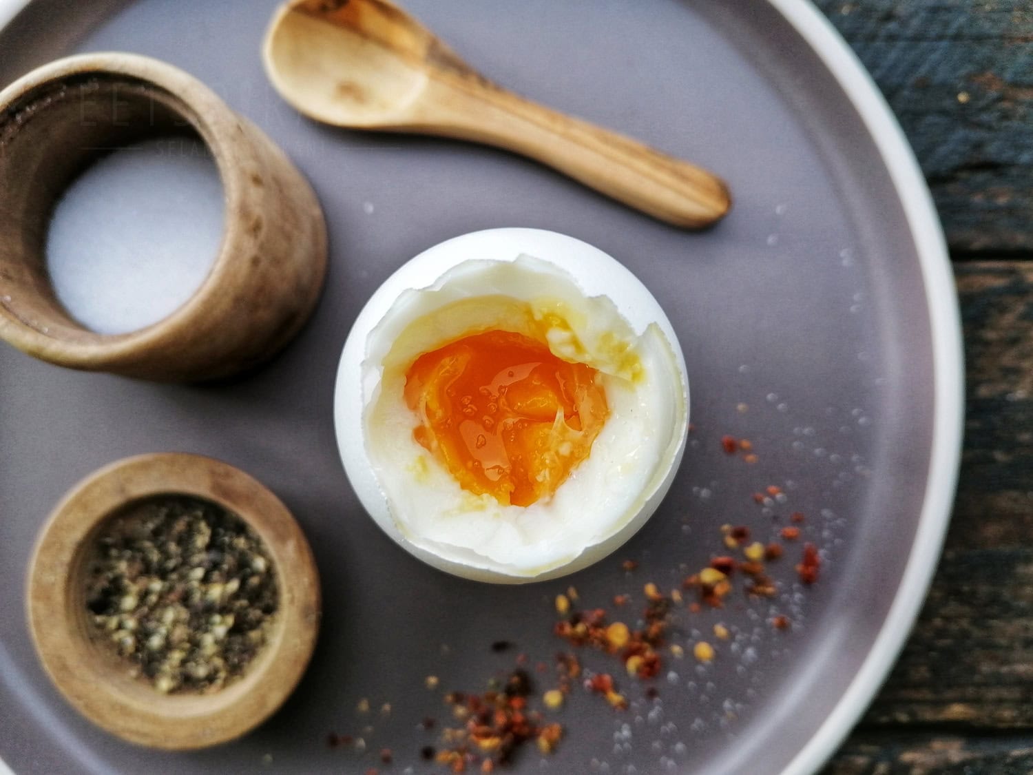 Een ei zonder kapje en zout