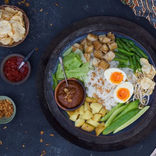 Gado gado (groenten met pindasaus)