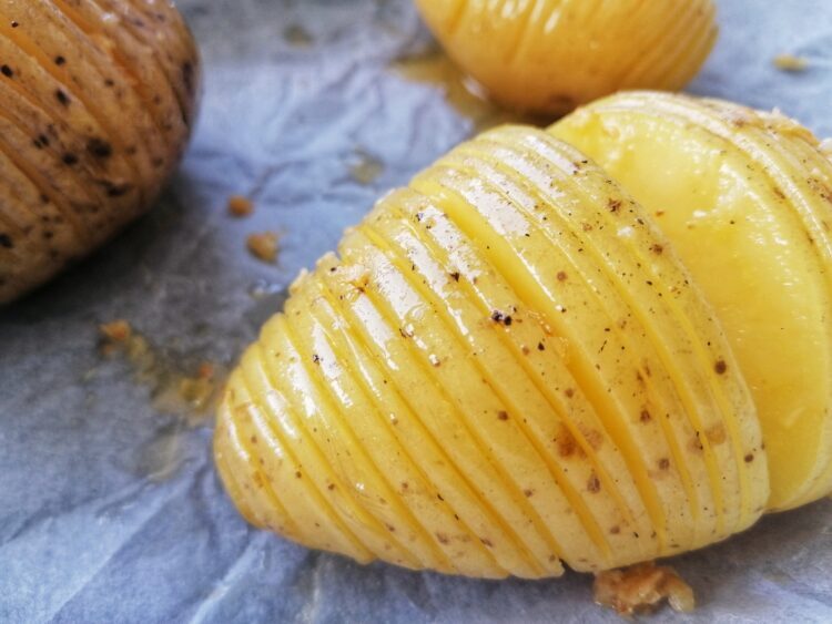 Hasselback aardappels uit de Crock-Pot Express