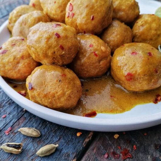Kokos curry met kipgehaktballetjes Crock-Pot Express