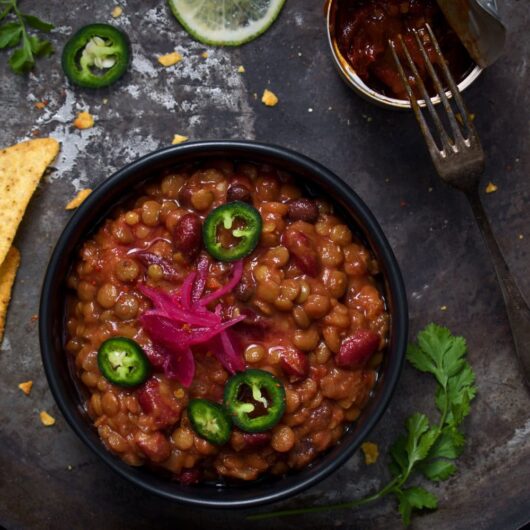 Linzenchili uit de slowcooker