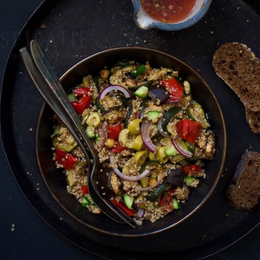 Quinoa salade met geroosterde groenten