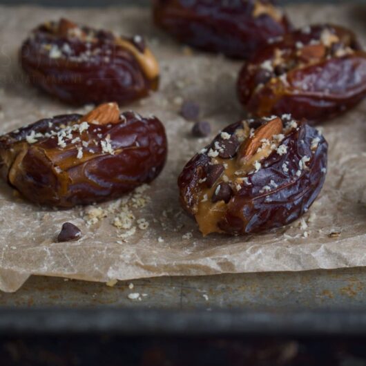 Lekker tussendoortje - snicker dadels