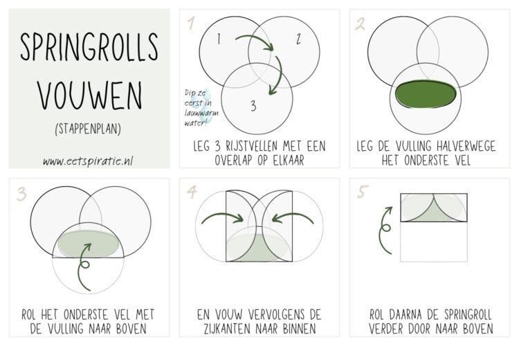 Springrolls vouwen