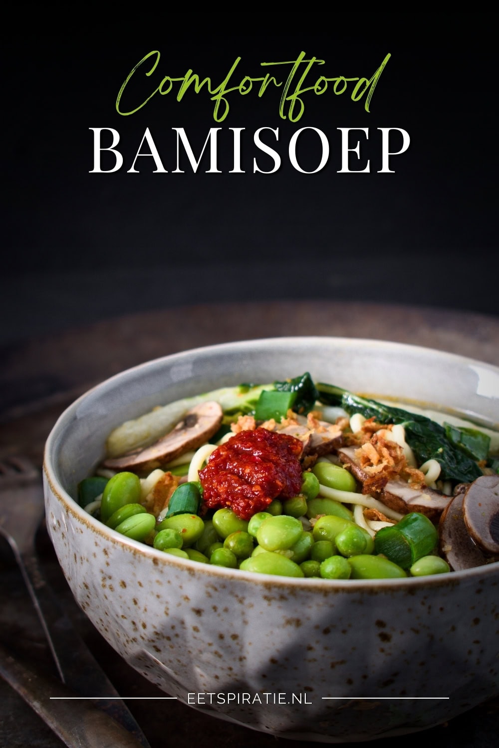 Noedelsoep met groene groenten