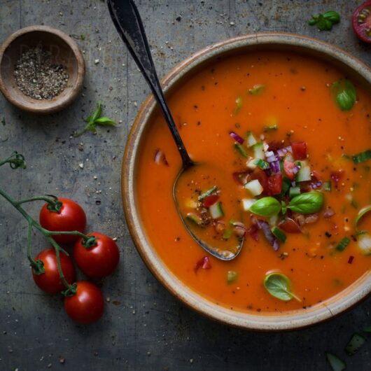 Gazpacho recept traditionele Spaanse koude soep