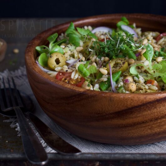 Makkelijke en gezonde orzo salade