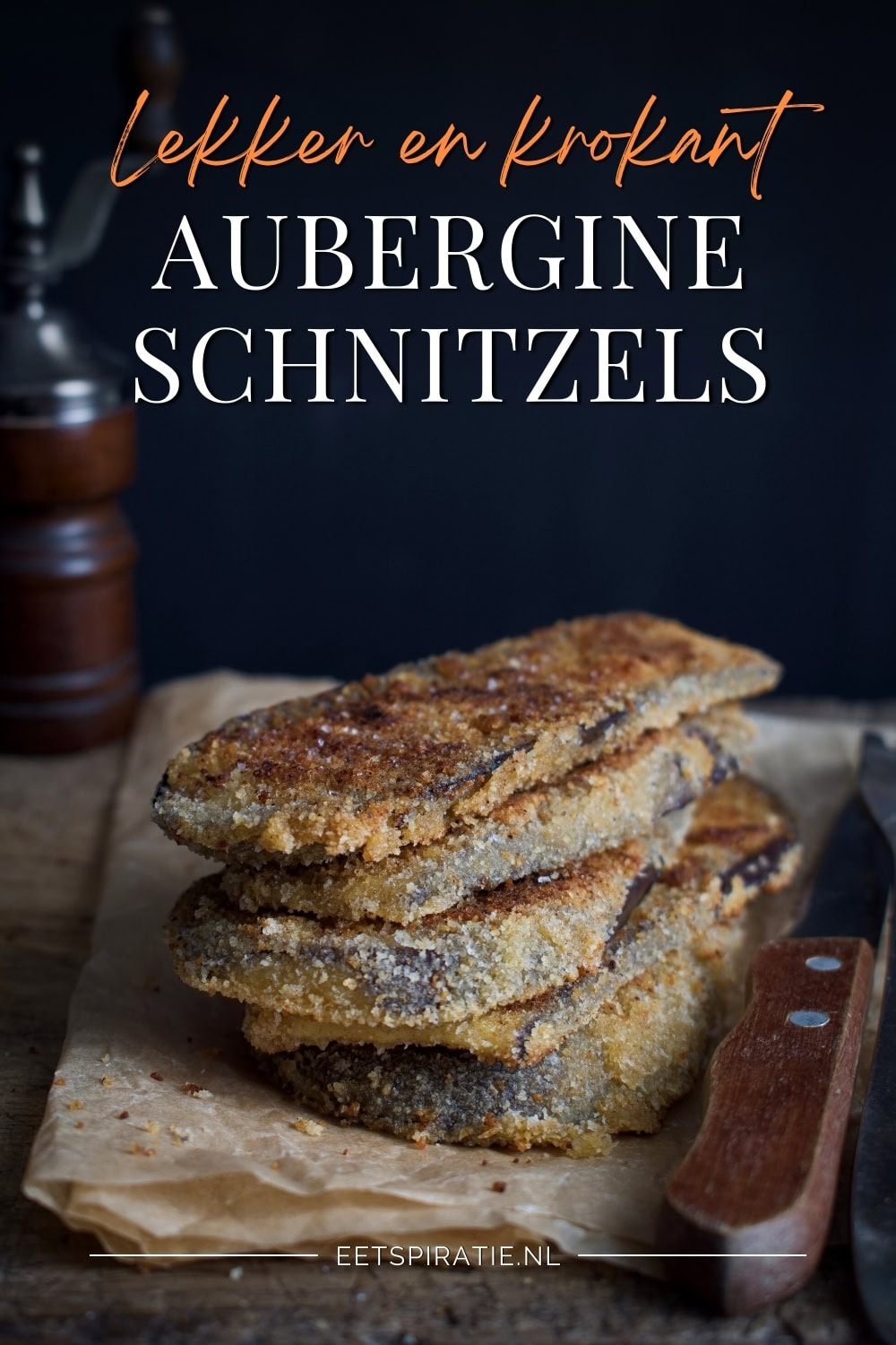 Aubergine schnitzels Pinterest