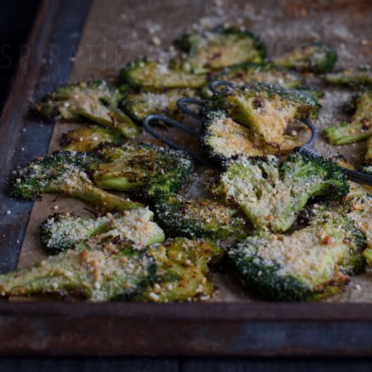 Smashed broccoli uit de oven