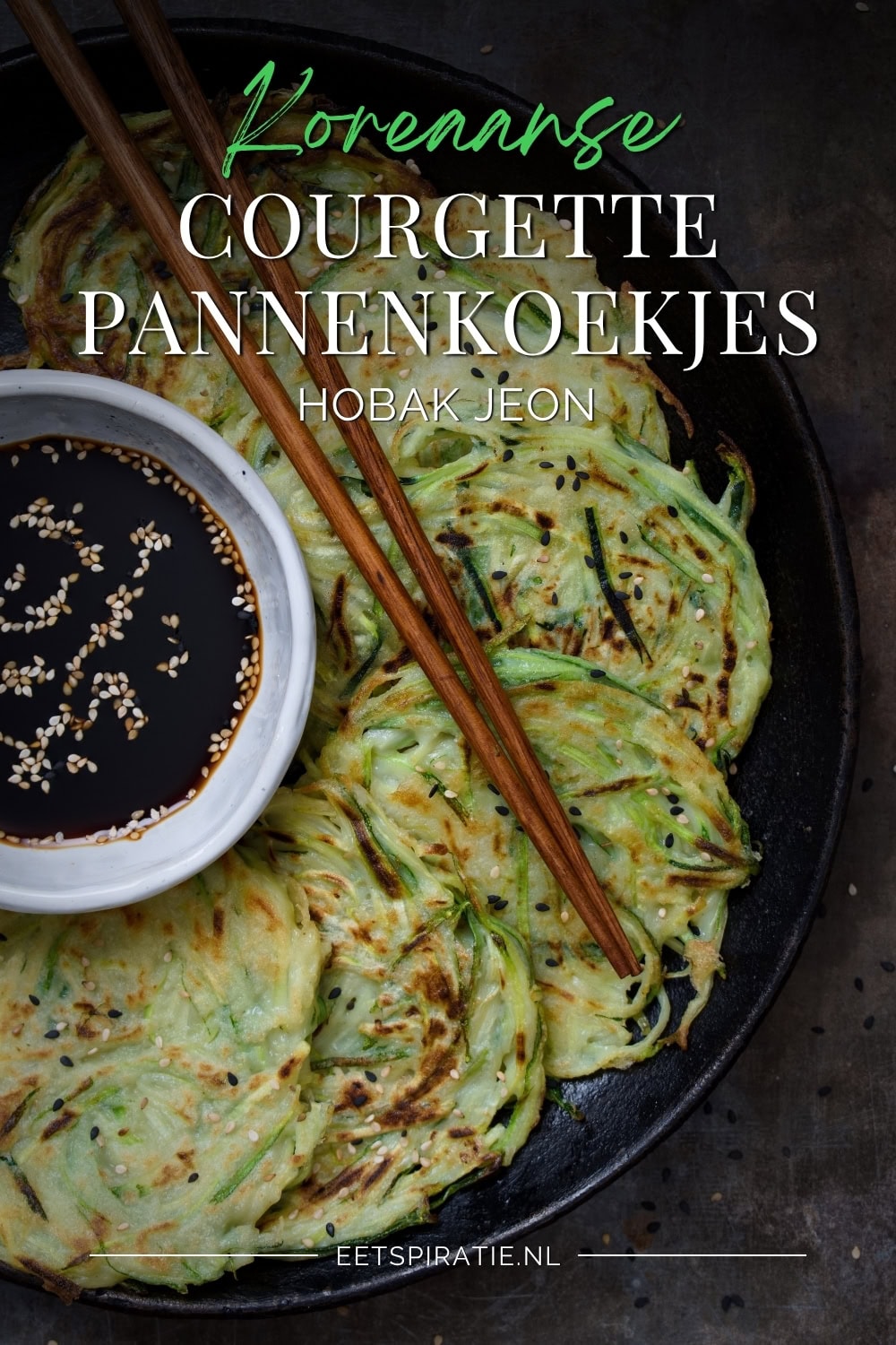 Koreaanse courgettepannenkoekjes - hobak jeon Pinterest
