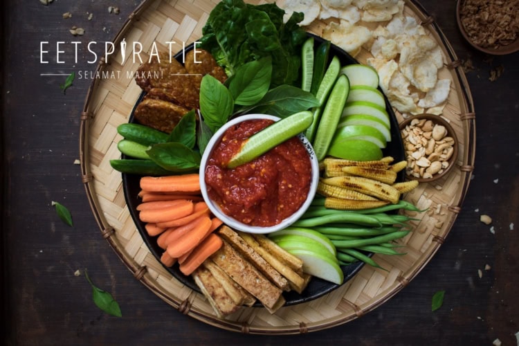 Lalab - Indonesisch groentegerecht met sambaldip