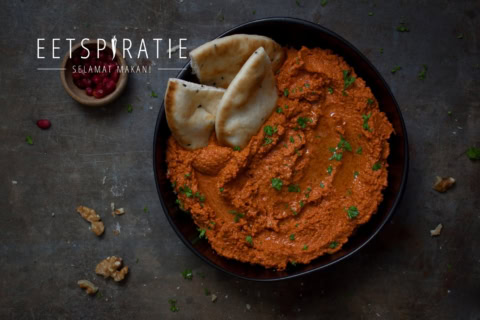 Muhammara - zo maak je deze paprika walnotendip