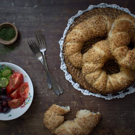 Turks simit recept - knapperige broodjes met sesam receptenkaart 1