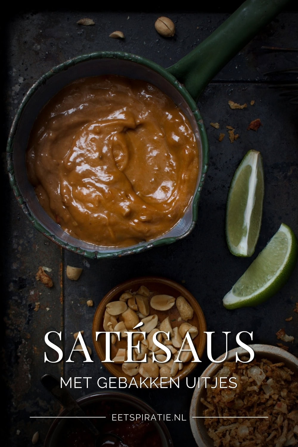 Snel satesausrecept met gebakken uitjes klaar in 10 minuten Pinterest