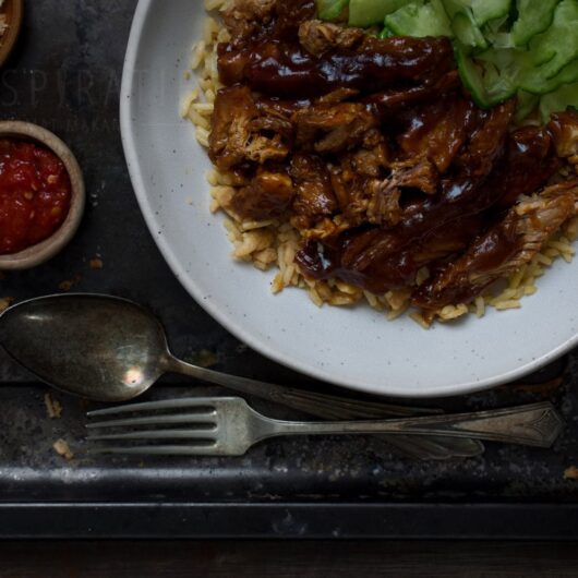 Babi ketjap uit de slowcooker receptenkaart