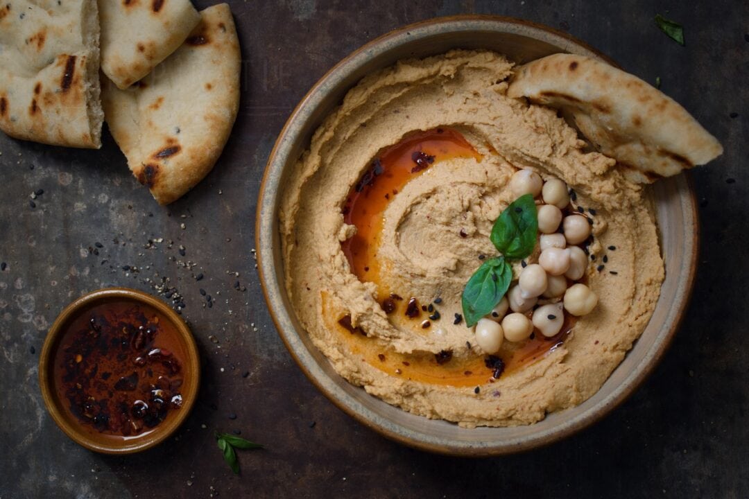 Hummus met crispy chili receptenkaart