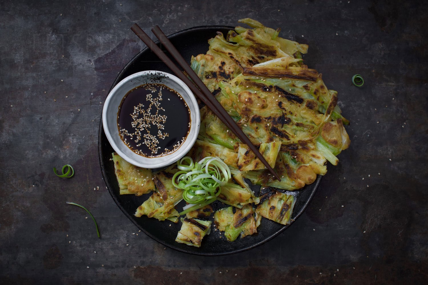 Koreaanse bosui pannenkoek -pajeon