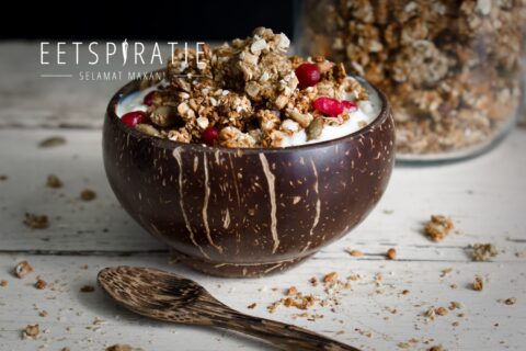 Krokante granola zonder olie