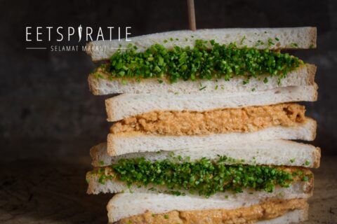 Sandwich met pittige tonijnsalade