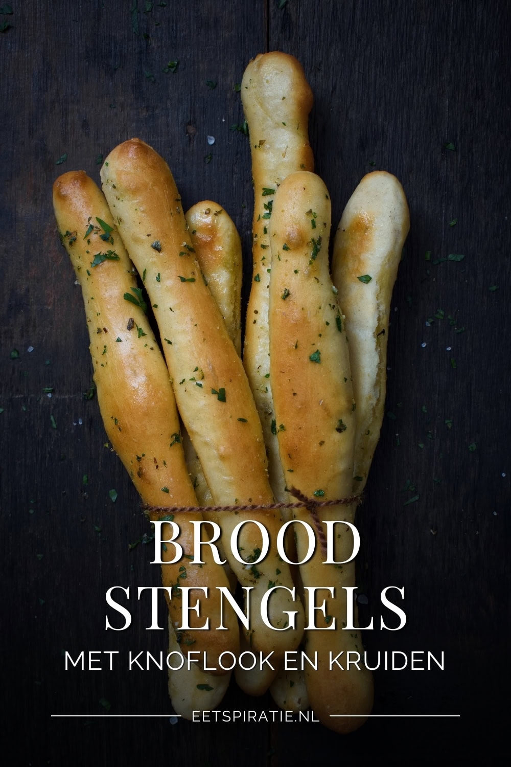 Broodstengels met knoflook en kruiden Pinterest