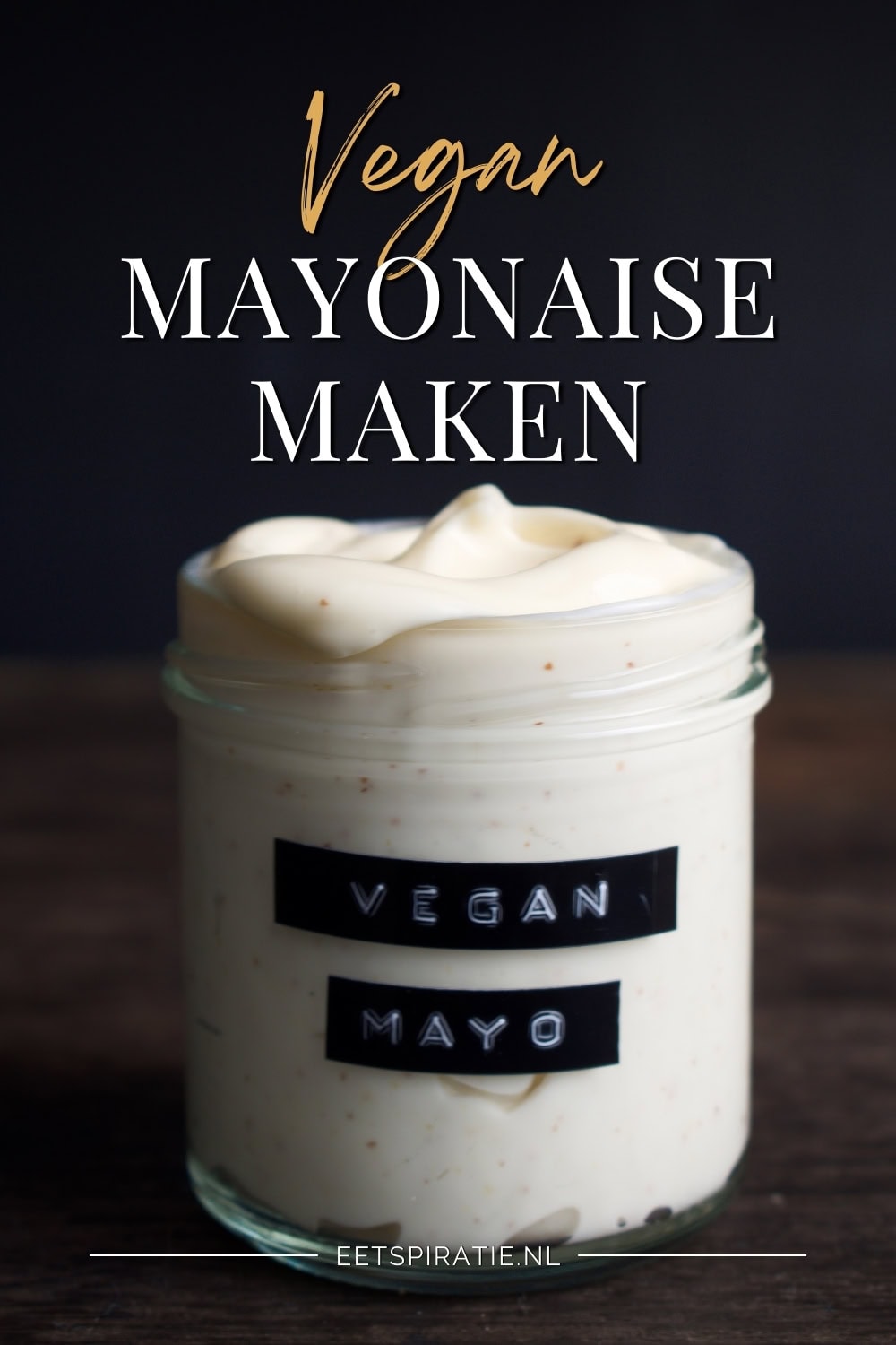 Vegan mayonaise maken Pinterest