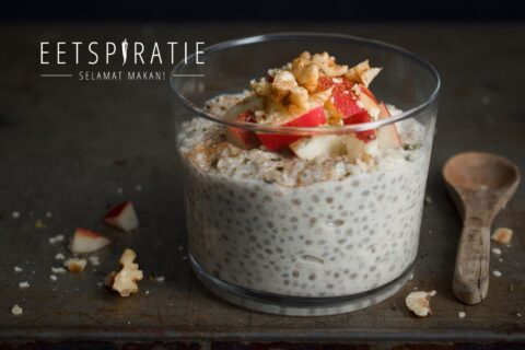 Chiapudding met appel en kaneel
