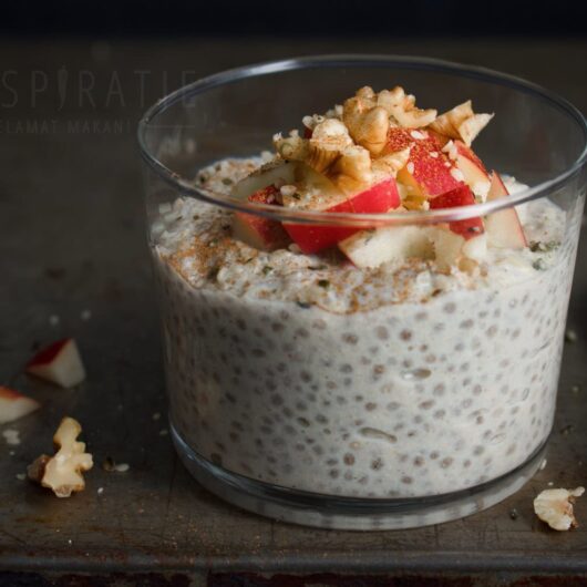 Chiapudding met appel en kaneel receptenkaart