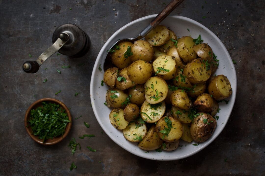 Krieltjes met knoflook en kruiden uit de slowcooker receptenkaart