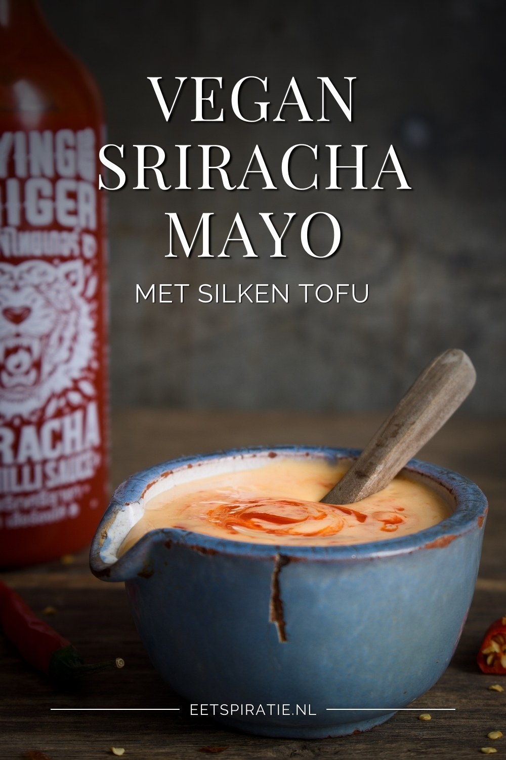 Vegan sriracha mayonaise – laag in calorieën