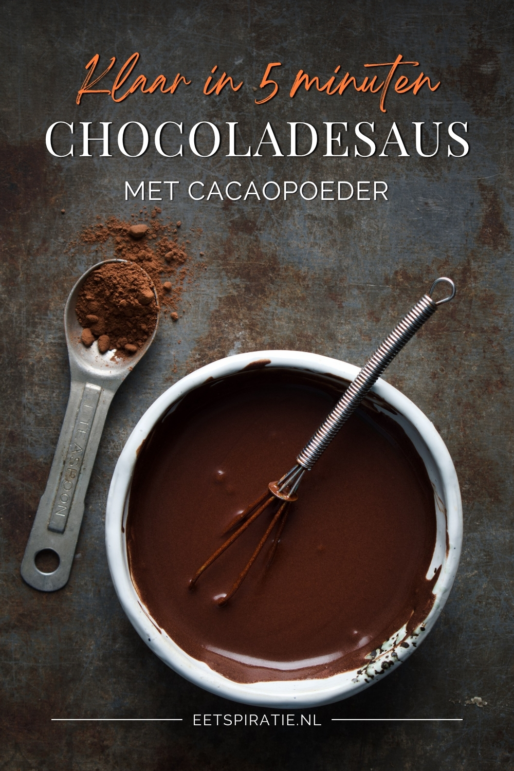 Chocoladesaus maken met cacaopoeder – 5 minuten recept