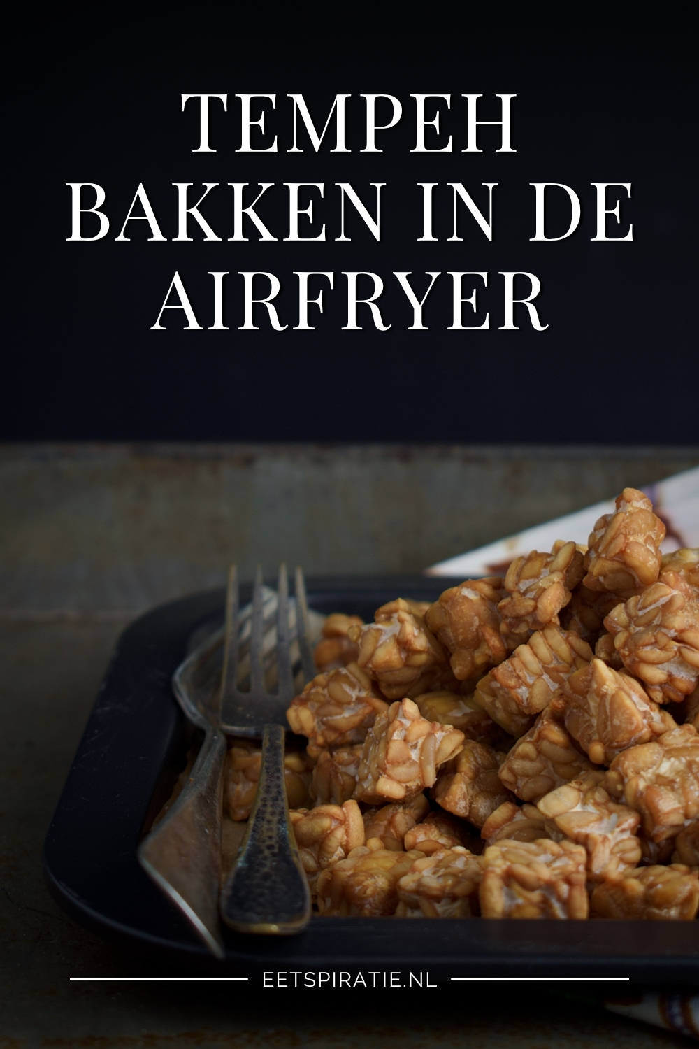 Tempeh bakken in de airfryer